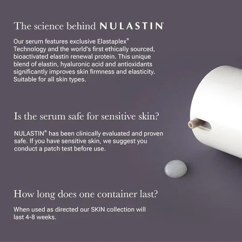 Vista 5 de NULASTIN SKIN - Suero facial hidratante intensivo con Elastaplex y ácido hialurónico para piel envejecida, vegano y libre de crueldad (0.5 onzas)