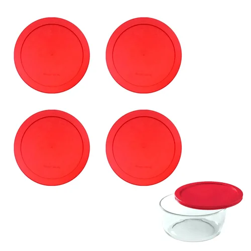 Vista 11 de Wood Grip - Tapas para recipientes redondos de vidrio Pyrex y Anchor - Tapas para recipientes de vidrio Pyrex - Tapas de repuesto