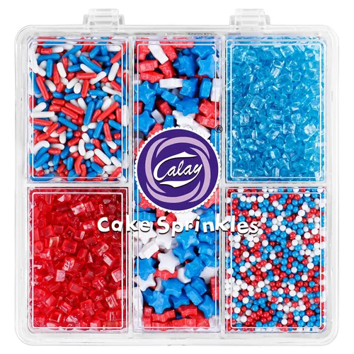Vista 16 de Gránulos para decoración de pasteles, chispas de azúcar de chocolate de 4.8 onzas con estrellas sin pareils, confeti de azúcar y jimmies