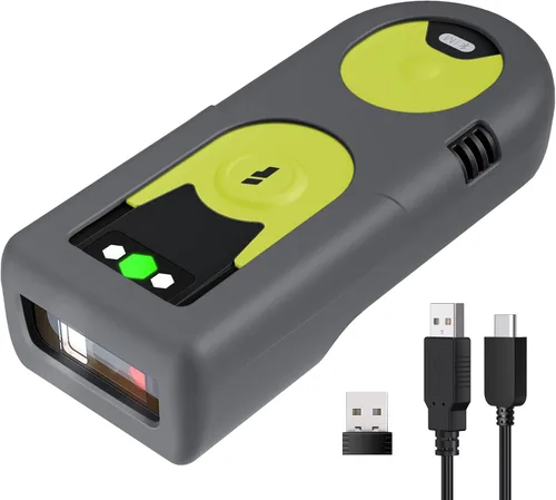 Vista 10 de Inateck Escáner de código de barras Bluetooth 1D Adaptador USB 2.4Ghz, exploración de pantalla, atajos exclusivos, BCST-43