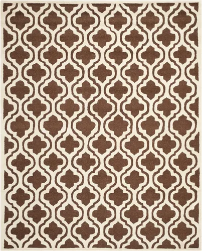 Vista 27 de SAFAVIEH Cambridge Collection CAM132E - Alfombra decorativa de lana marroquí de primera calidad, 2 x 3 pies, color negro y marfil