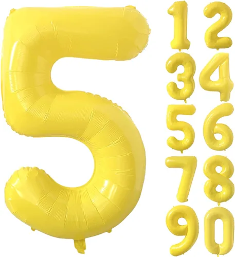 Vista 314 de Globos gigantes de helio de aluminio de 40 pulgadas, color negro, globos digitales grandes del número 0 para decoración de fiesta de cumpleaños
