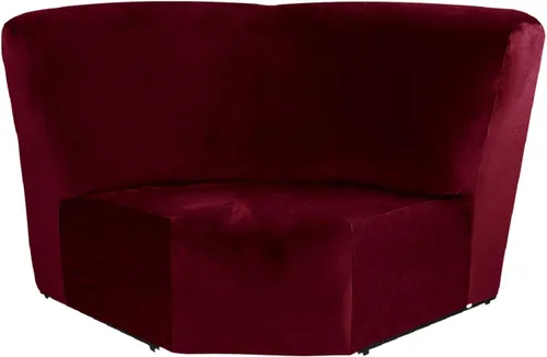 Vista 20 de MINGPINHUIUS Funda elástica de terciopelo para sofá reclinable en la esquina, funda curvada para sofá modular, funda elástica suave para sofá Marrón