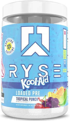 Vista 18 de RYSE Loaded - Polvo de preentrenamiento – Uva Bazooka – Preentrenamiento diario para hombres y mujeres con 390 mg de cafeína, beta alanina