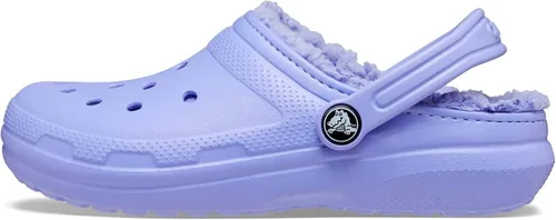 Vista 2 de Crocs - Zuecos infantiles unisex con forro, clásicos