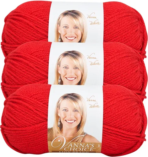 Vista 19 de Lion Brand Yarn (1 madeja) Hilo Vanna's Choice, mármol gris