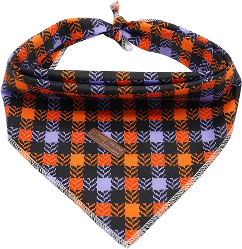 Vista 28 de Pañuelo para perro, pañuelo para mascotas con estampado de tiburón, pañuelo para mascotas, 1 unidad, lavable, de algodón, cuadrado, bufandas