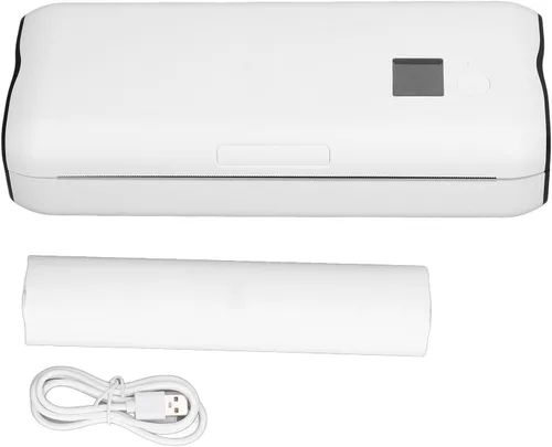 Vista 6 de Impresora térmica portátil A4 para viajes, sin tinta, recargable por Bluetooth, compatible con teléfonos Android e iOS, laptop