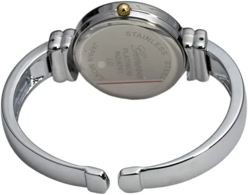 Vista 4 de 2Tone Metal Band Slim Case - Reloj de pulsera para mujer, Movimiento de cuarzo