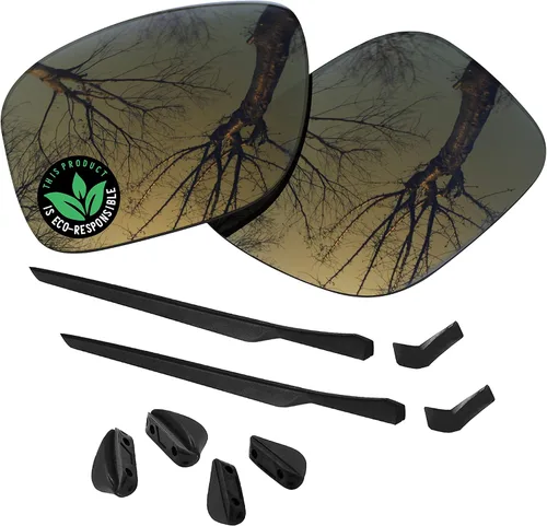 Vista 8 de Raydi Lentes de repuesto de policarbonato y kits de goma para gafas de sol Oakley Mainlink XL OO9264