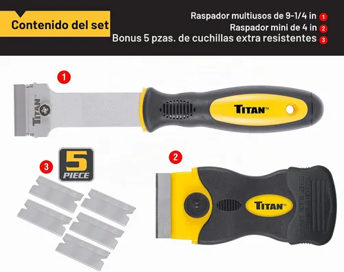 Vista 2 de Titan - espátula multipropósito - 2 unidades Juego, Modelo 17002