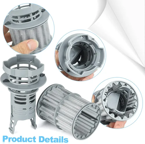Vista 2 de Nuevo filtro micro 00645038 645038 actualizado para piezas de lavavajillas Bosch Kenmore Reemplaza AP4339631, 00651097, 1560725, 651097, AH3479708