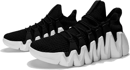 Vista 3 de NYZNIA Tenis para correr para mujer, ligeros, antideslizantes, cómodos, a la moda