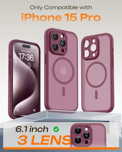 Vista 267 de TOCOL Funda para iPhone 11, compatible con Magsafe, protección completa de cámara, imanes integrados, protección contra caídas, funda translúcida