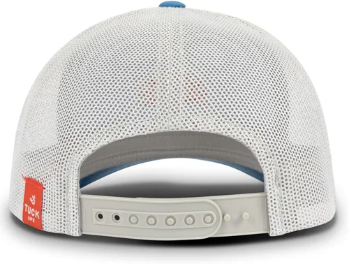 Vista 3 de Sombrero de camionero Sun Wave - Acero AzulPlata - Cierre Snapback, azul y Silver