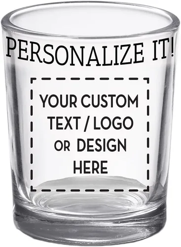 Vista 7 de Vaso de chupito personalizado para cumpleaños número 21 de 2.5oz, detalle divertido con foto personalizada, regalo de bebida personalizado