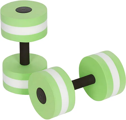 Vista 8 de 1 par de mancuernas acuáticas, mancuernas de espuma para ejercicio aeróbico de agua, resistencia a la piscina, equipo de ejercicio acuático