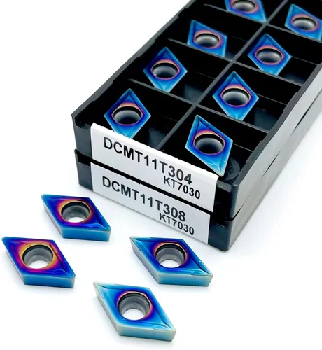 Vista 5 de UANGLI DCMT11T304 DCMT11T308 Herramienta de torneado interno Dcmt 11t304 Inserto de carburo Herramienta de torneado Torno Inserto de torneado