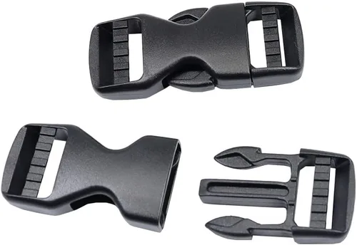 Vista 11 de Hebillas de liberación lateral Hebilla de plástico resistente Clips broches Mochila Hebilla Reemplazo para correa
