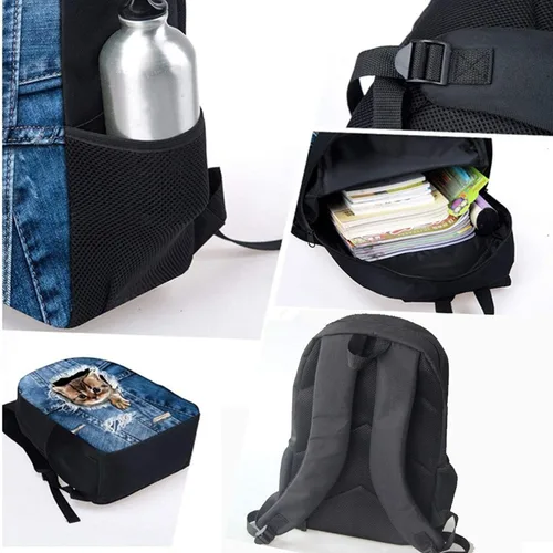 Vista 4 de Salabomia - Mochila infantil con caja de almuerzo para niÃ±os