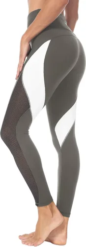 Vista 29 de Malla Queenieke 8030 de yoga, para correr, leggings con color combinado, para mujer