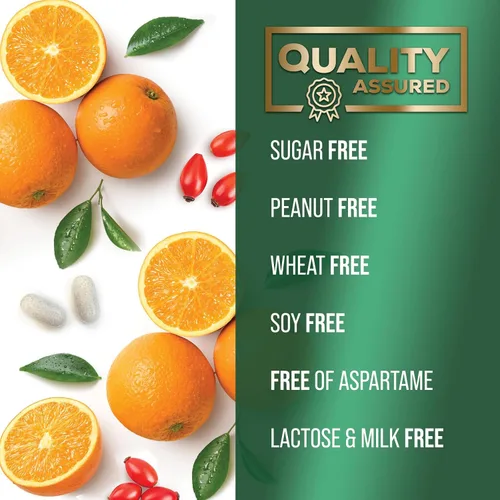 Vista 5 de Vitamin C 1000mg Per Serving Chewable - Sugar Free - Extra Strength Antioxidants - Natural Immune Support Supplement with Vitamin C & Rose Hips