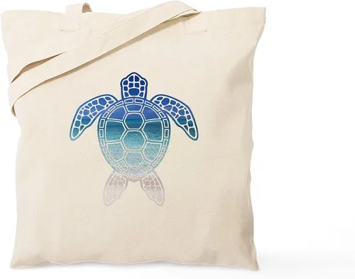 Vista 16 de CafePress Bolso de mano de tortuga para bebé, bolsa de lona natural, bolsa de compras reutilizable