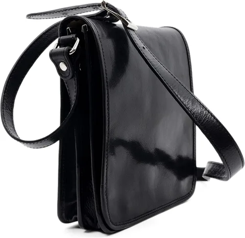 Vista 3 de Bolso bandolera de cuero para hombre, bolso cruzado hecho a mano, bolso de hombro, resistencia al tiempo