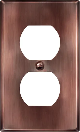 Vista 43 de ENERLITES Placa de pared de metal para receptáculo dúplex, acero inoxidable, tapa de tomacorriente, resistente a la corrosión, tamaño estándar