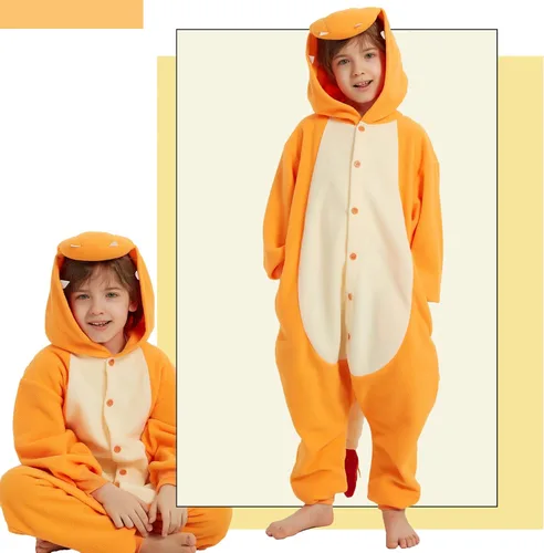 Vista 4 de SWEETXIN Kids Animal Onesie Pajamas Halloween Christmas Suit Cosplay Jumpsuit Costume