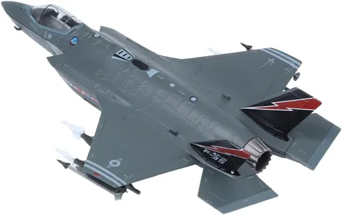Vista 3 de F-35A Lightning Ⅱ Fighter Jet Model-1/72 Lockheed Martin AF-01 Steath Metal Modelos de aviones para coleccionista, entusiasta de la aviación
