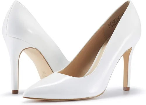 Vista 5 de JENN ARDOR Zapatos de tacón alto para mujer, con punta cerrada, de aguja, clásico, para oficina, boda, boda, sexy, para baile de graduación