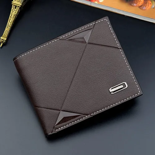 Vista 9 de SHERCHPRY 2 unids titular multi pequeño con cremallera Billfold multifuncional moda bolsillo hombre cartera cuero monedero, Imagen 1x2pcs, Moda