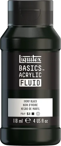 Vista 42 de Liquitex BASICS - Pintura acrílica fluida, botella de 4 onzas, tono permanente carmesí lizarina Super Versatile, Fine Art Pigments; Fluid