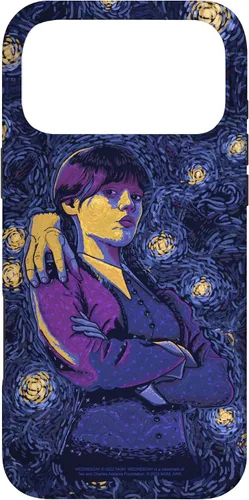 Vista 22 de Wednesday & Thing in Starry Night by Vincent Van Goth Case for iPhone 17