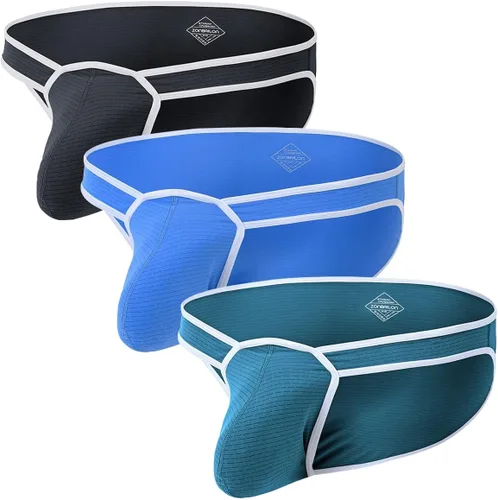 Vista 13 de ZONBAILON Ropa interior para hombre, bolsa elástica, sexy, de tiro bajo, con aumento de abultamiento 1T-negro
