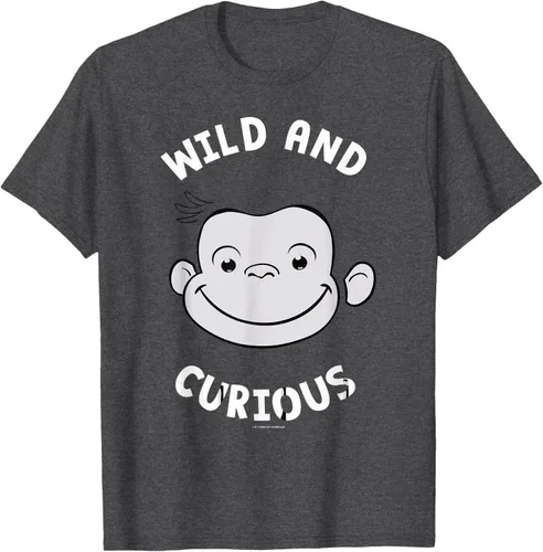 Vista 38 de Curious George Camiseta Big Face Wild and Curious Negro