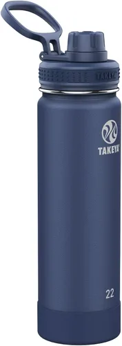 Vista 50 de Takeya Actives Botella de Agua con Tapa de Boquilla, Botella con Doble Aislamiento de Acero Inoxidable, Apta para Lavavajillas y Sin BPA, Botella