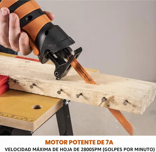 Vista 6 de Evolution Power Tools R230RCP - Sierra de vaivén con 4 cuchillas