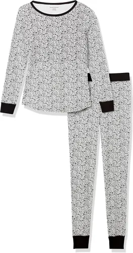 Vista 5 de Amazon Essentials Conjunto de pijama de algodón ajustado para mujer - Colores descontinuados