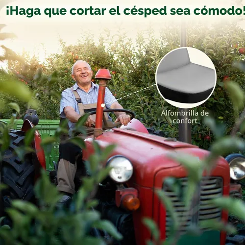 Vista 6 de Himal - Funda de asiento para cortacésped, resistente a la intemperie Gris