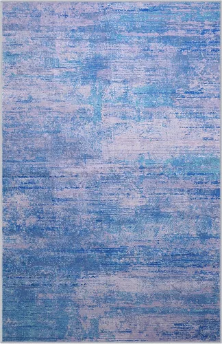 Vista 202 de Alfombra abstracta de 3 x 5 para sala de estar, dormitorio, entrada, color azul