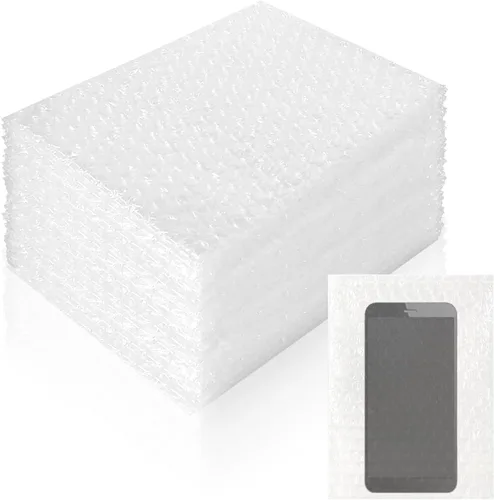 Vista 8 de 200 piezas de bolsas de plástico de burbujas, 4 x 6 pulgadas Bolsas de plástico de burbujas transparentes Materiales de embalaje para artículos