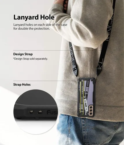 Vista 6 de Ringke Diseño Fusion-X compatible con Galaxy S21 Plus, diseño de carcasa resistente - Banda de boletos