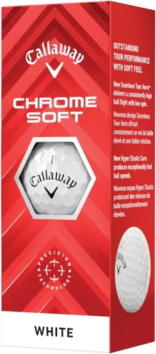 Vista 5 de Pelotas de golf Callaway Golf Chrome Soft Blanco