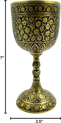 Vista 8 de Copa de cáliz de vino cáliz medieval decoración cáliz hecha a mano Arthur King Cáliz Copa de cerveza 9.5 fl oz
