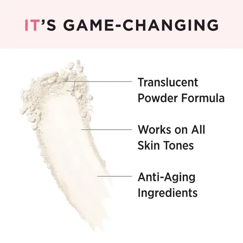Vista 2 de IT Cosmetics Bye Bye Pores - Maquillaje en polvo de ajuste suelto con acabado sin poros, polvo difuminador translúcido para todos los tonos de piel