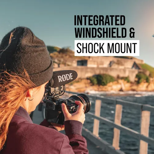 Vista 7 de RØDE VideoMic Pro+ Premium Micrófono de escopeta en cámara con paso alto