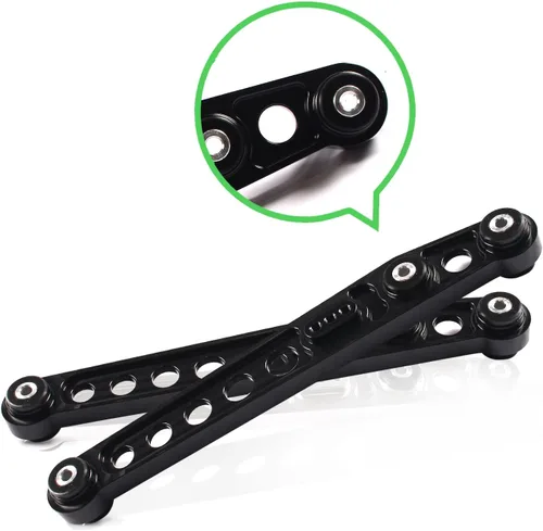 Vista 2 de Kit de brazo controlador inferior trasero con soporte de subchasis y barra de unión Compatible con Honda Civic EK 1996 1997 1998 1999 2000