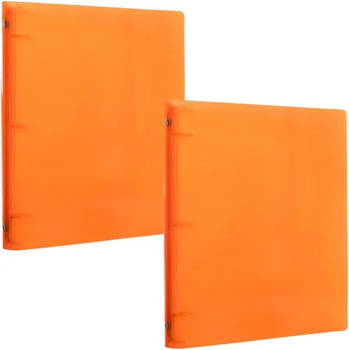Vista 58 de JAM PAPER Carpeta de plástico de 1 pulgada, carpeta blanca de 3 anillas, se vende individualmente Blanco